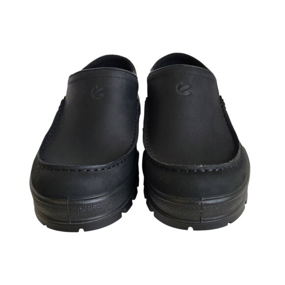 ECCO Track 25 Leather Clogs in Black Men's Size 44 EU 10-10.5 US - Picture 6 of 10